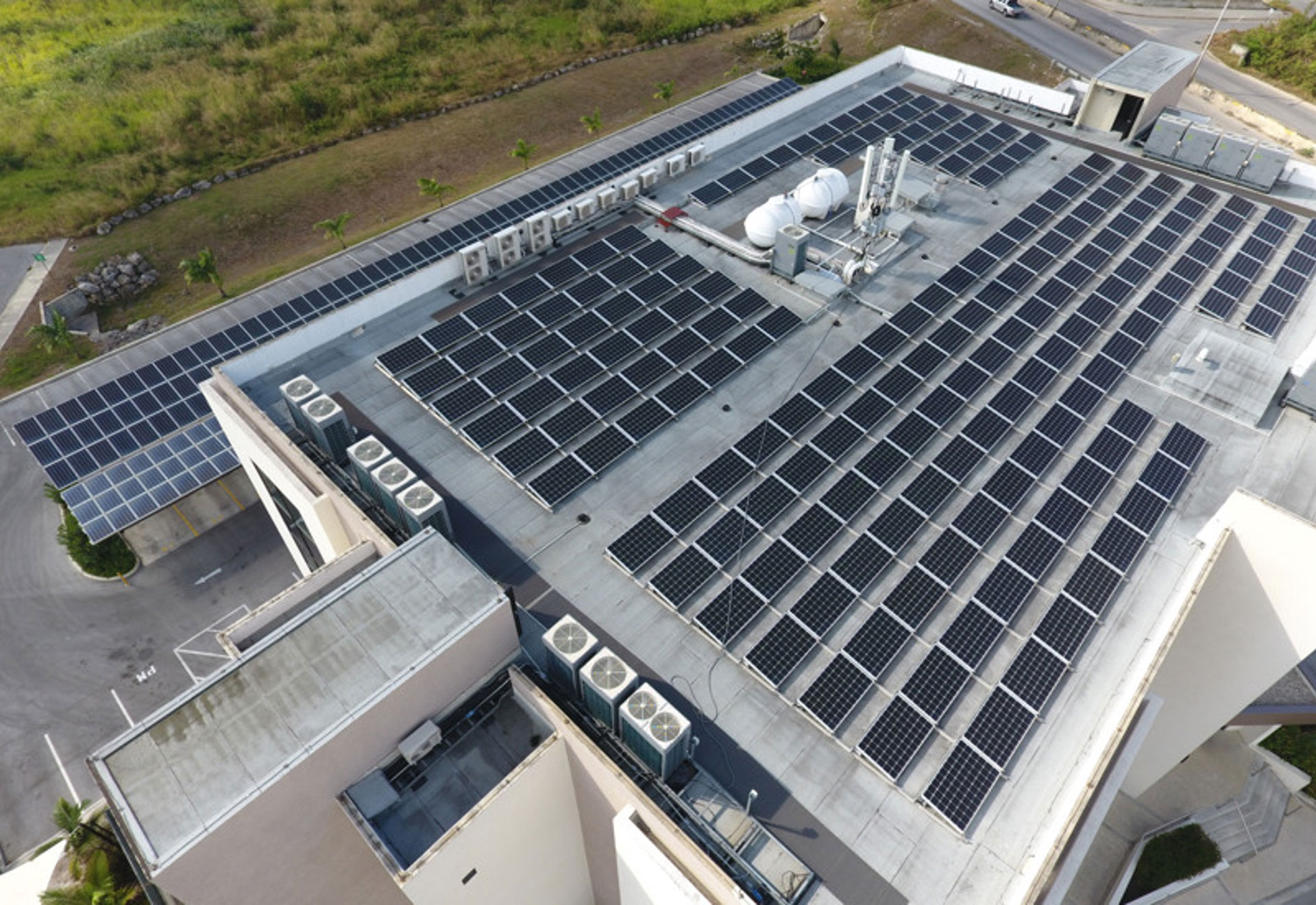 Solceller på platt tak